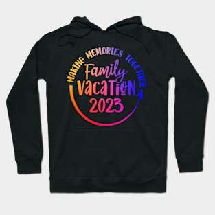 Vintage Family Trip Summer Vacation Beach 2023 Hoodie